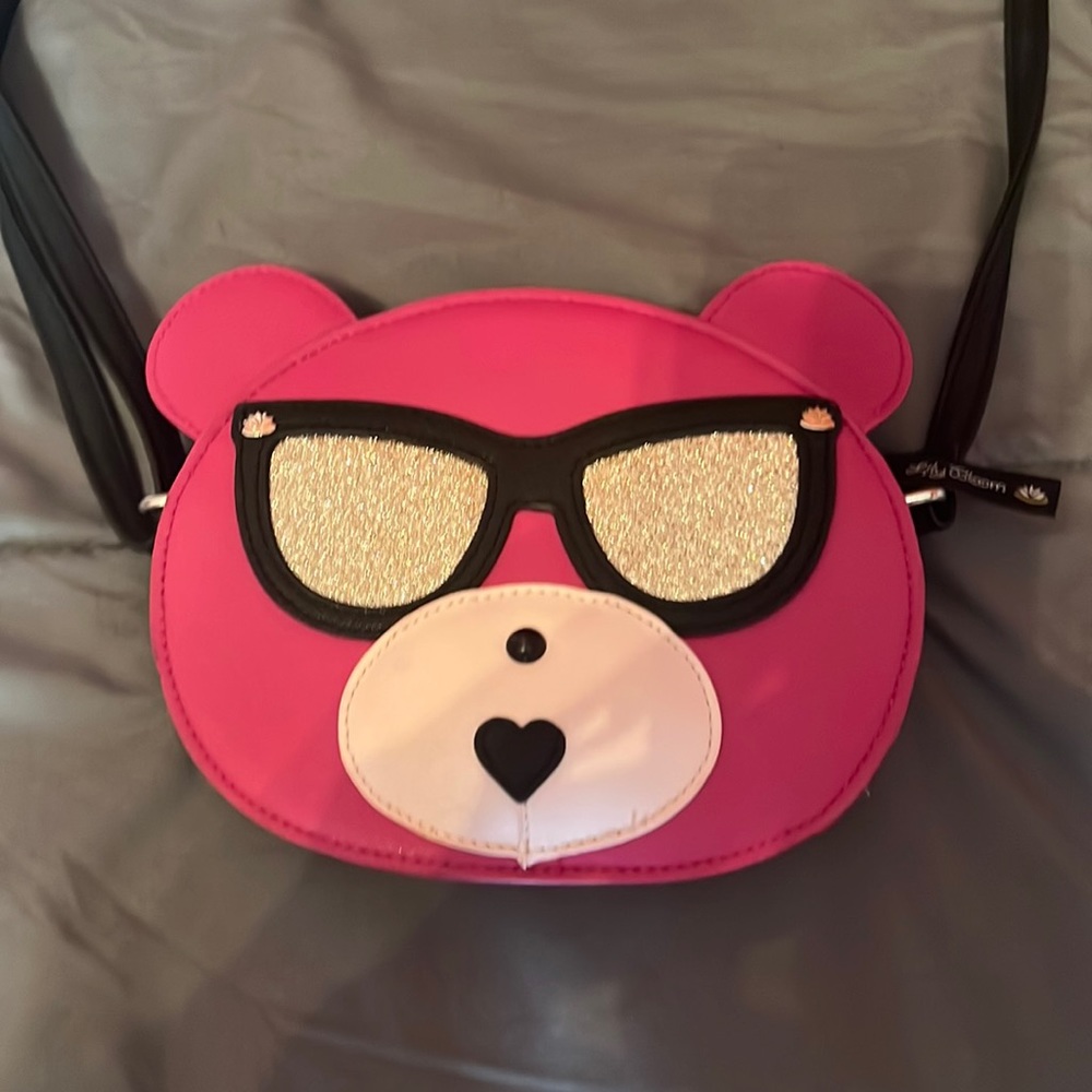 LILY BLOOM .. Pink Bear Purse…..024